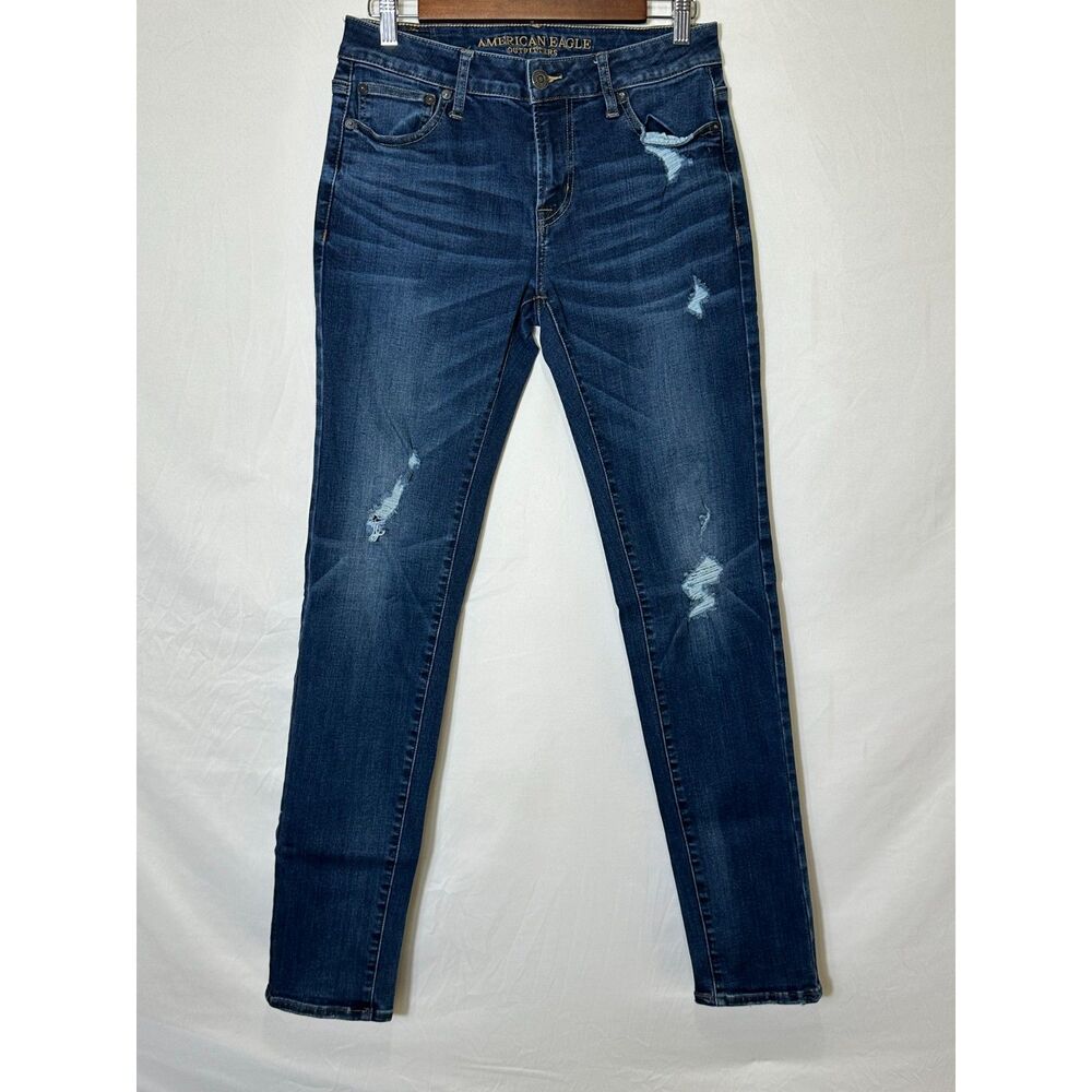 American Eagle Outfitters Extreme Flex Skinny Men's Distressed Jeans Size 30x34